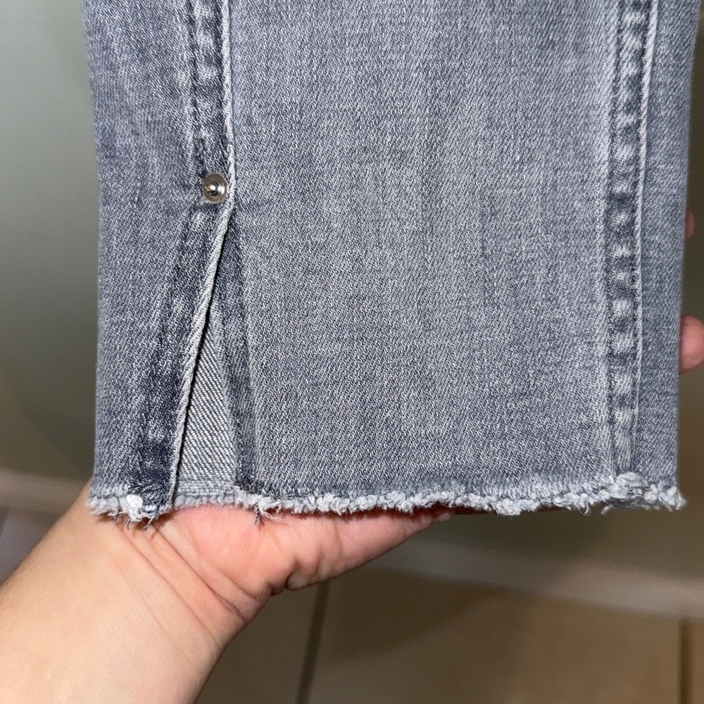 High Rise Conrad Ankle Gray Jeans Women’s Size 31x37 - Picture 5 of 10